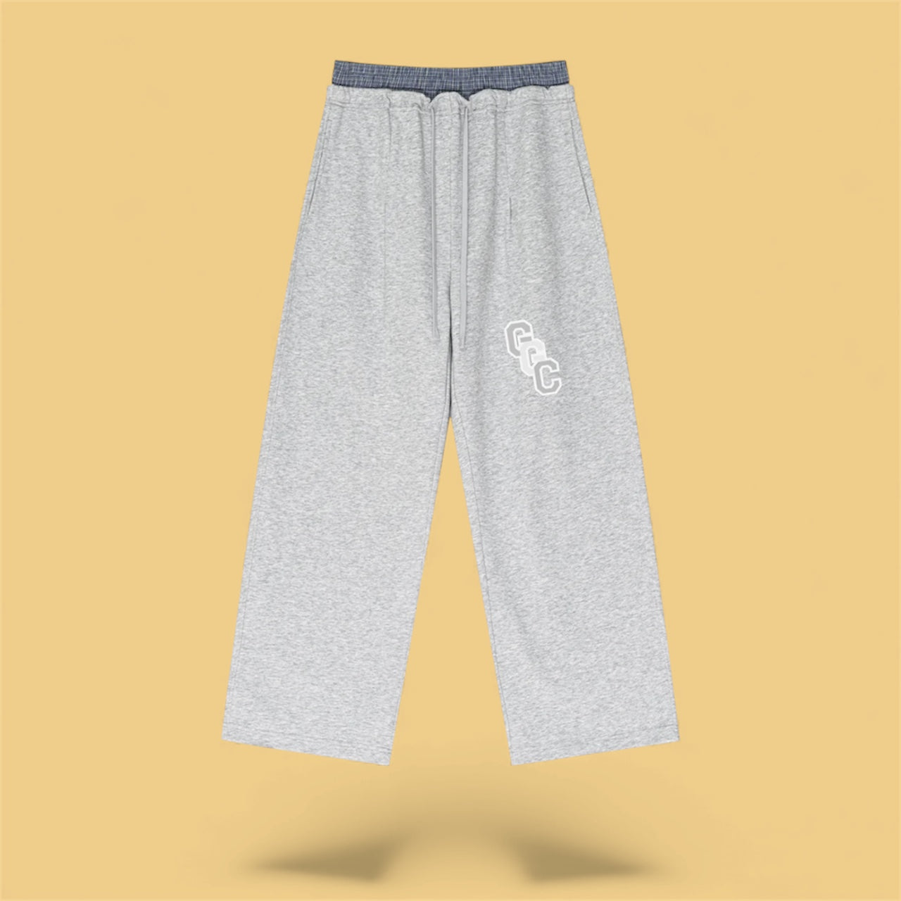 Women’s Plaid Contrast Waist Pants