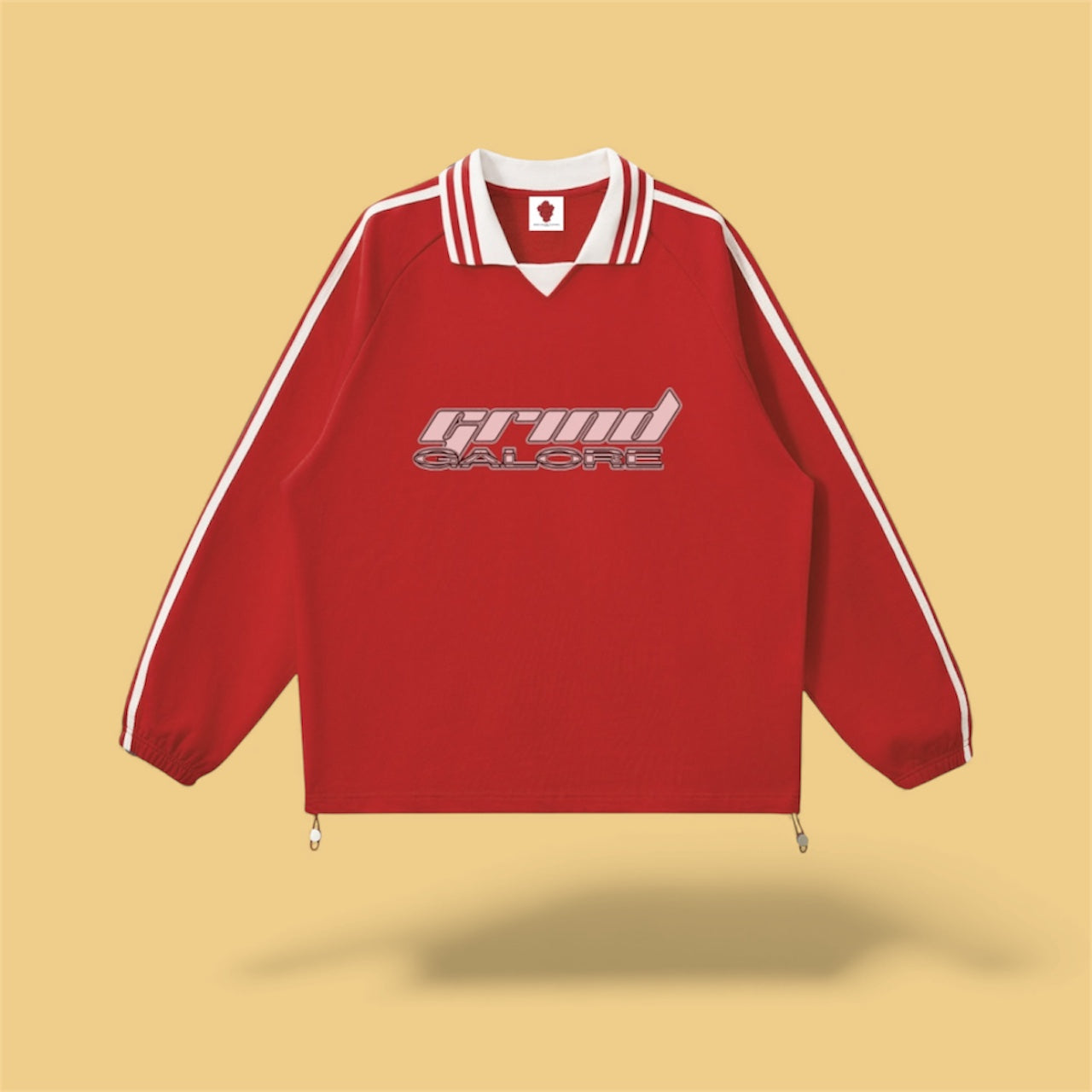 Women’s Striped Lapel Collar Sweatshirt