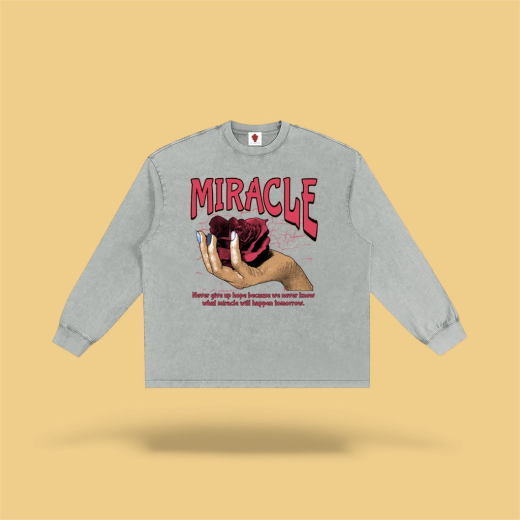 Snow Washed Frayed Edge T-Shirt