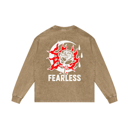 Acid Wash Oversize Long Sleeve T-Shirt