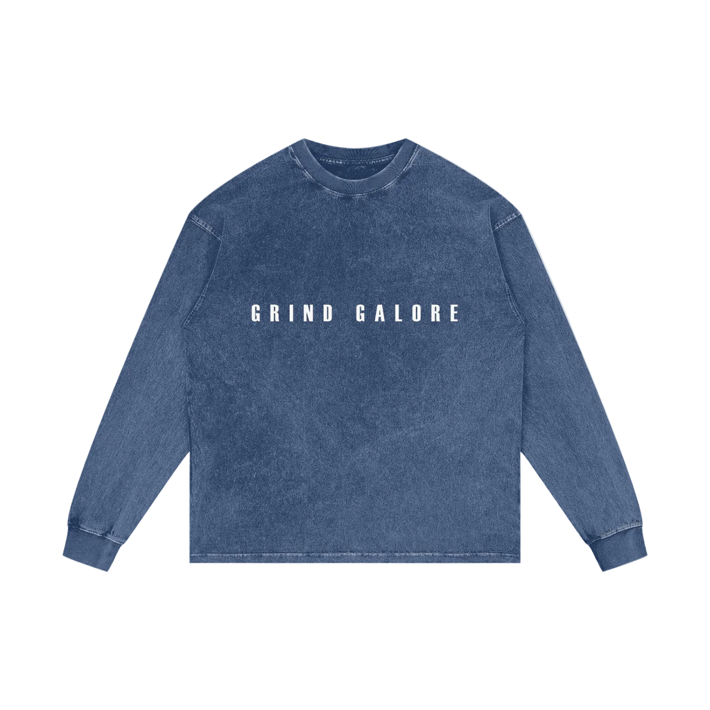 Acid Wash Oversize Long Sleeve T-Shirt