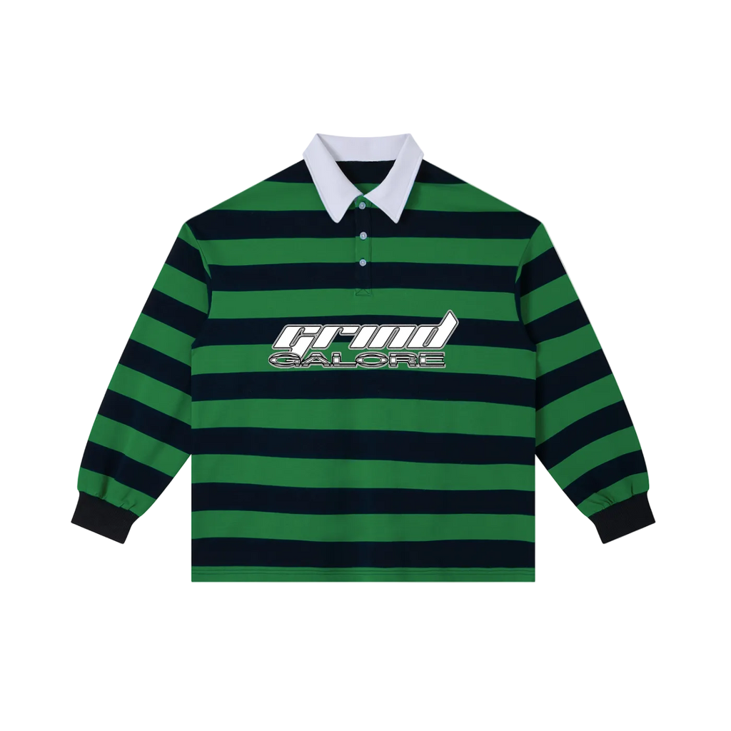 Color Block Stripe Polo Shirt