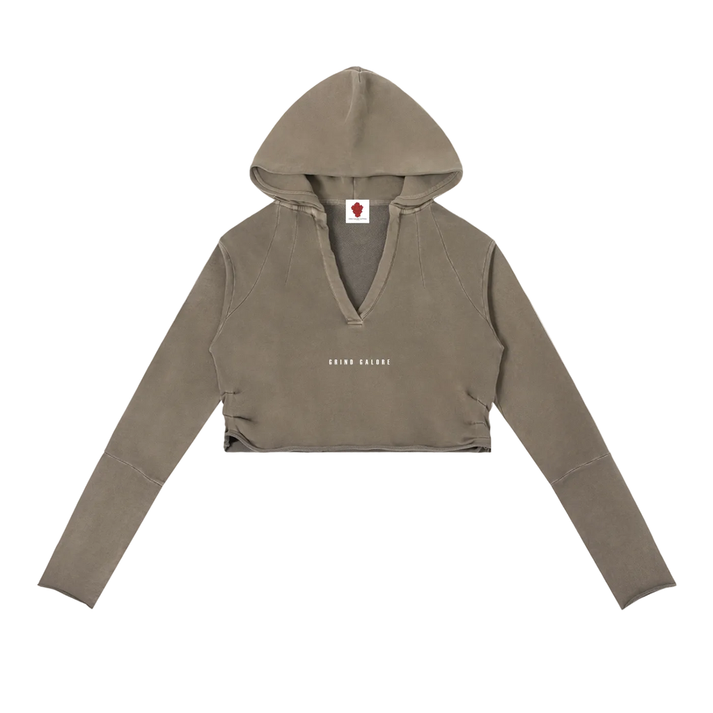 Vintage Washed Raw Edge Hoodie