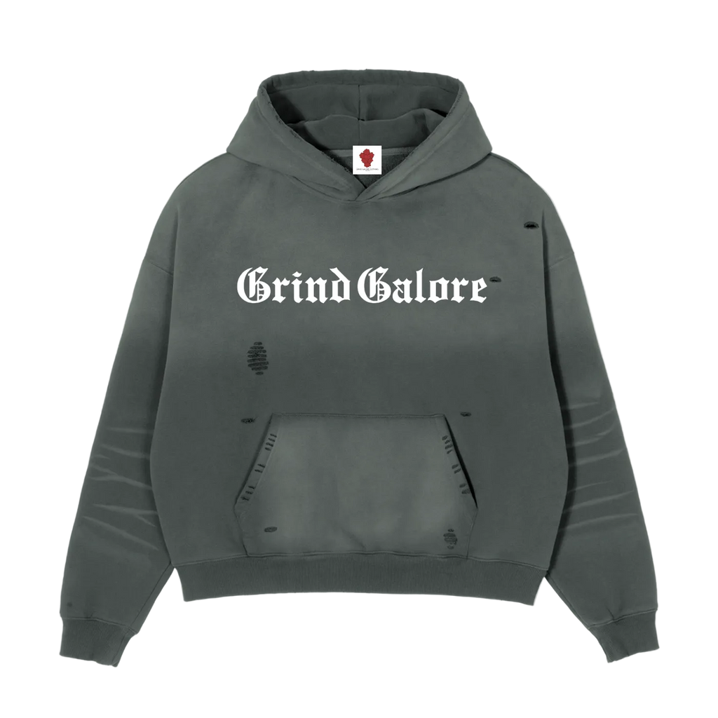 Frayed Sunfade Boxy Fleece Hoodie