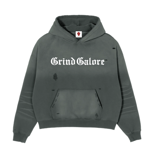 Frayed Sunfade Boxy Fleece Hoodie