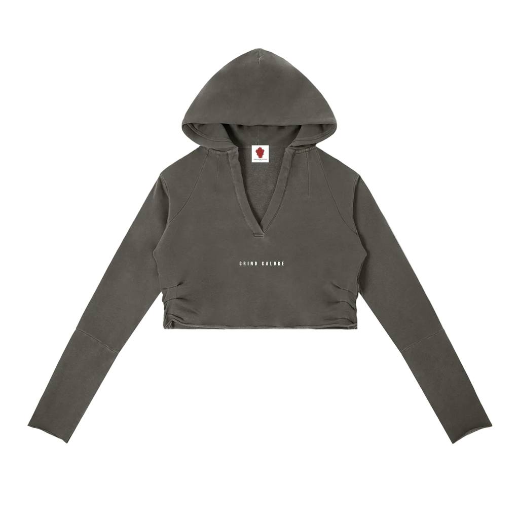 Vintage Washed Raw Edge Hoodie