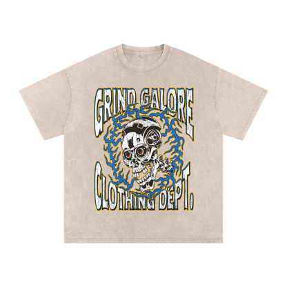 Snow Washed Oversized Cotton T-Shirt