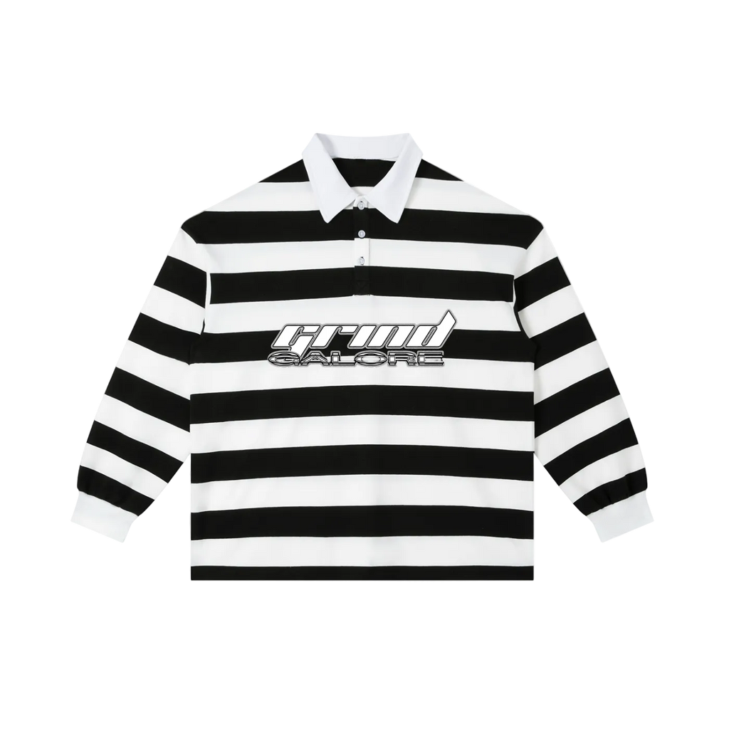 Color Block Stripe Polo Shirt