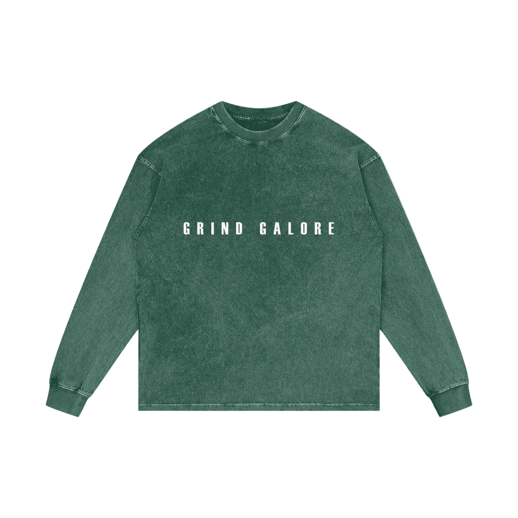 Acid Wash Oversize Long Sleeve T-Shirt