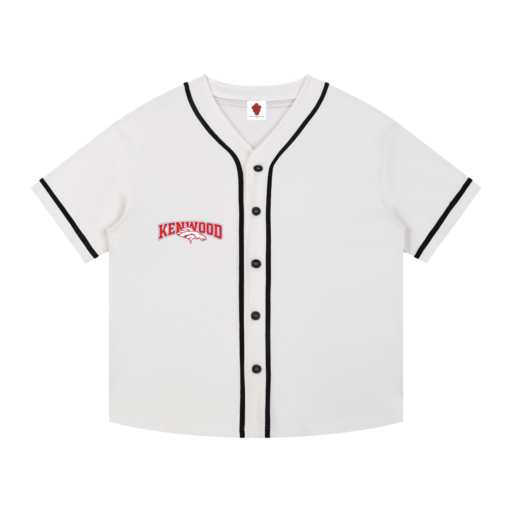 Contrast Piped Button-Up Jersey