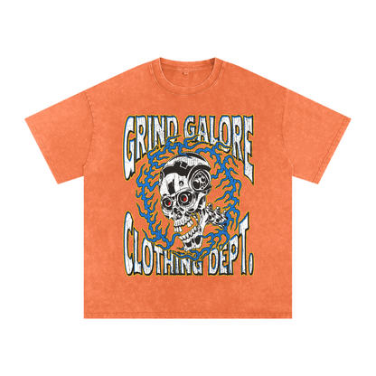 Snow Washed Oversized Cotton T-Shirt