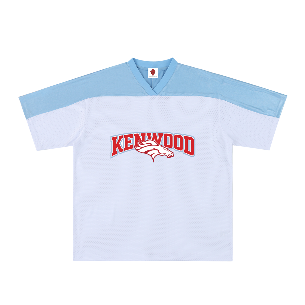 Oversized Mesh V-Neck Soccer Jersey