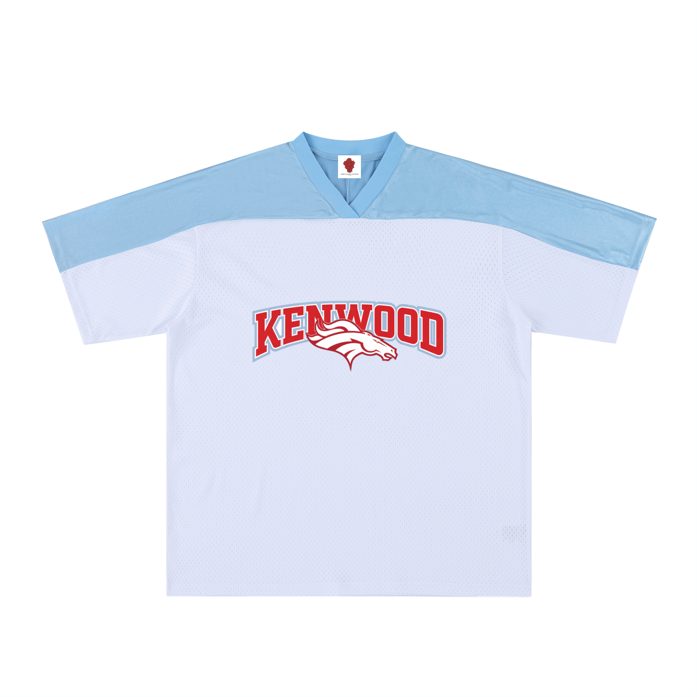Oversized Mesh V-Neck Soccer Jersey