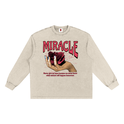 Snow Washed Frayed Edge T-Shirt