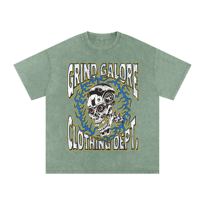 Snow Washed Oversized Cotton T-Shirt