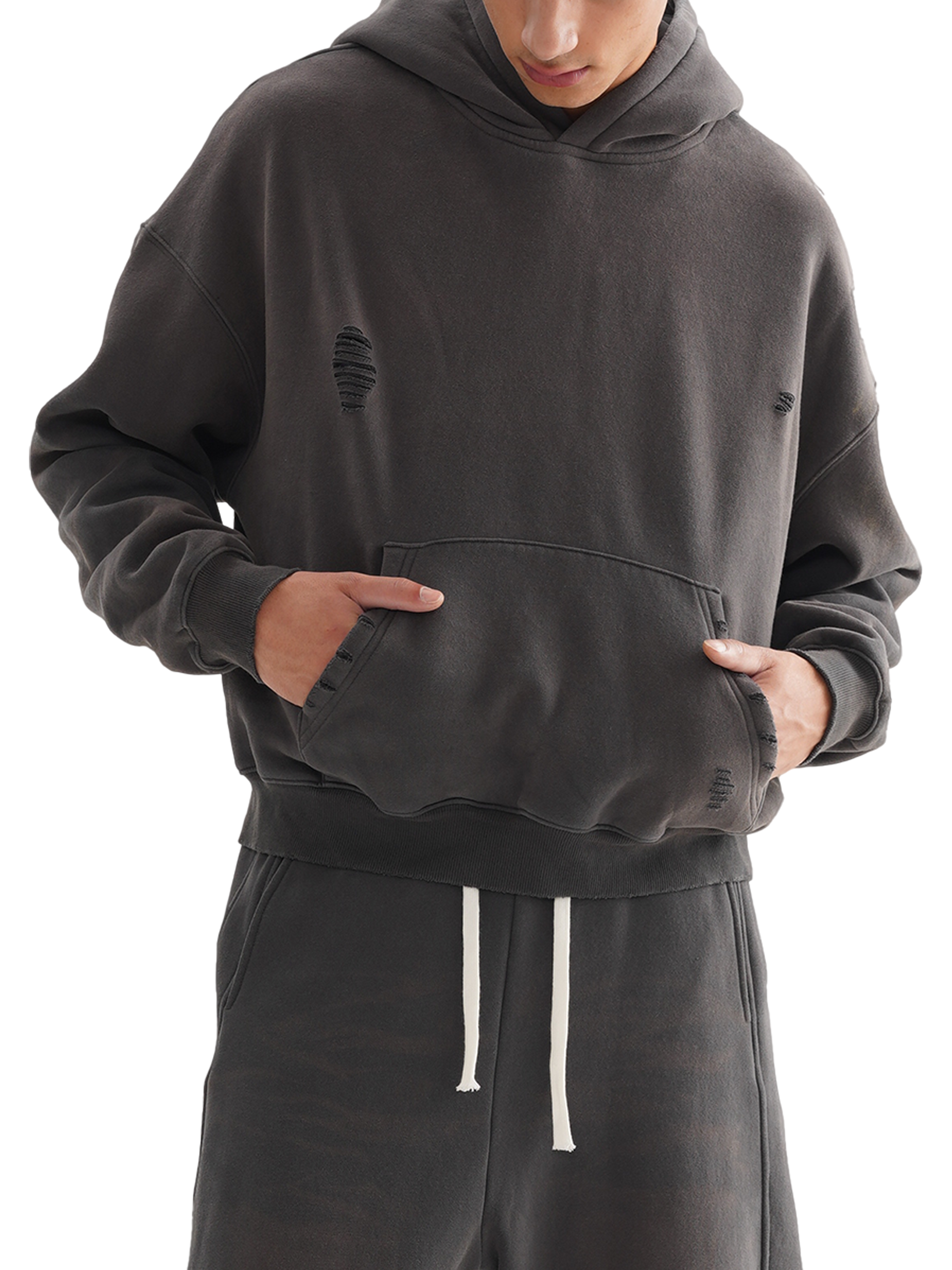 Heavyweight Sunfade Boxy Fleece Hoodie