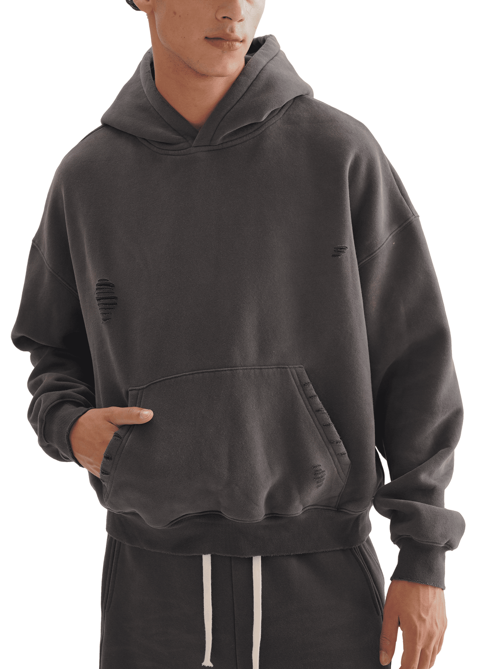Heavyweight Sunfade Boxy Fleece Hoodie