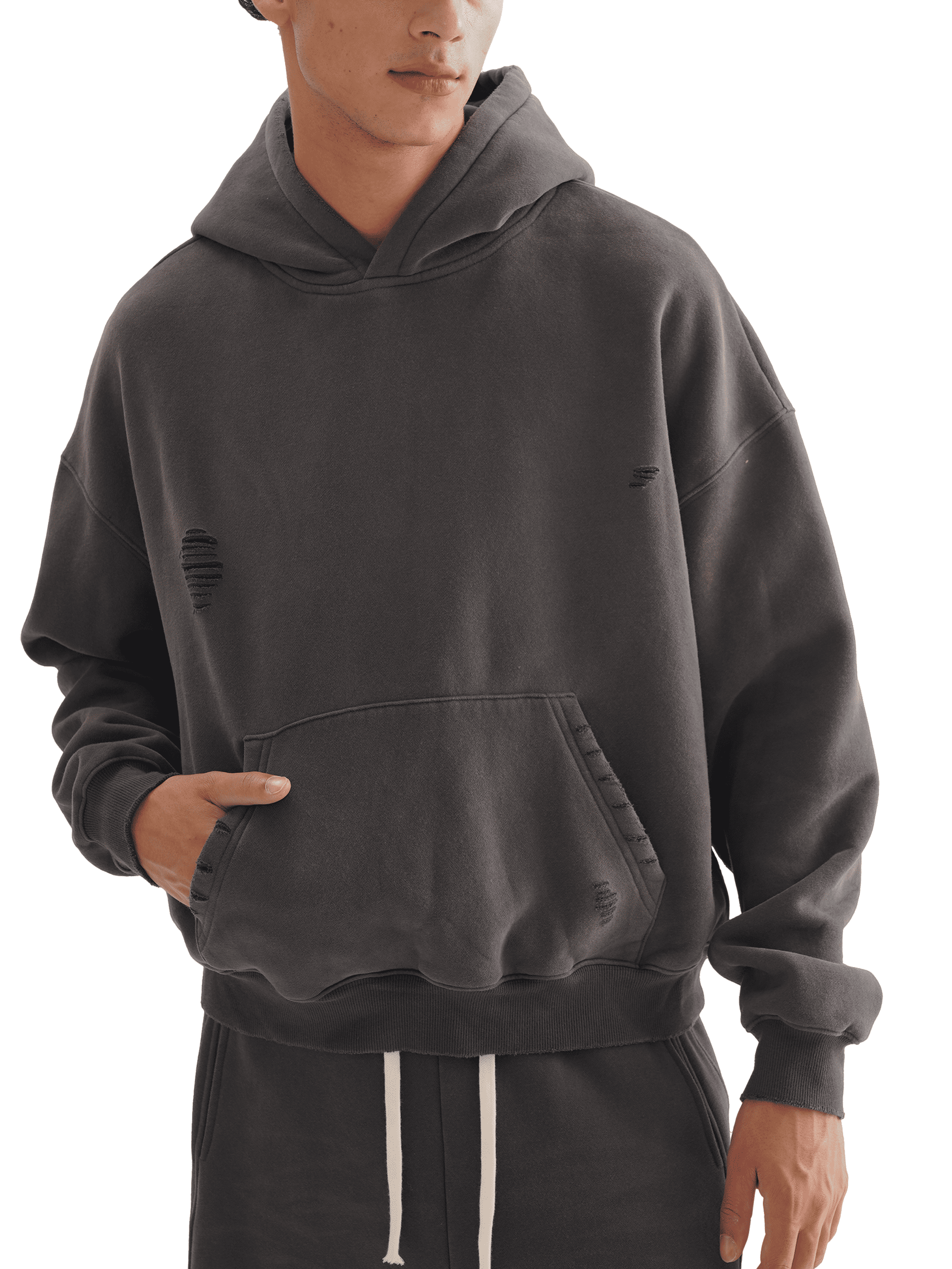 Heavyweight Sunfade Boxy Fleece Hoodie