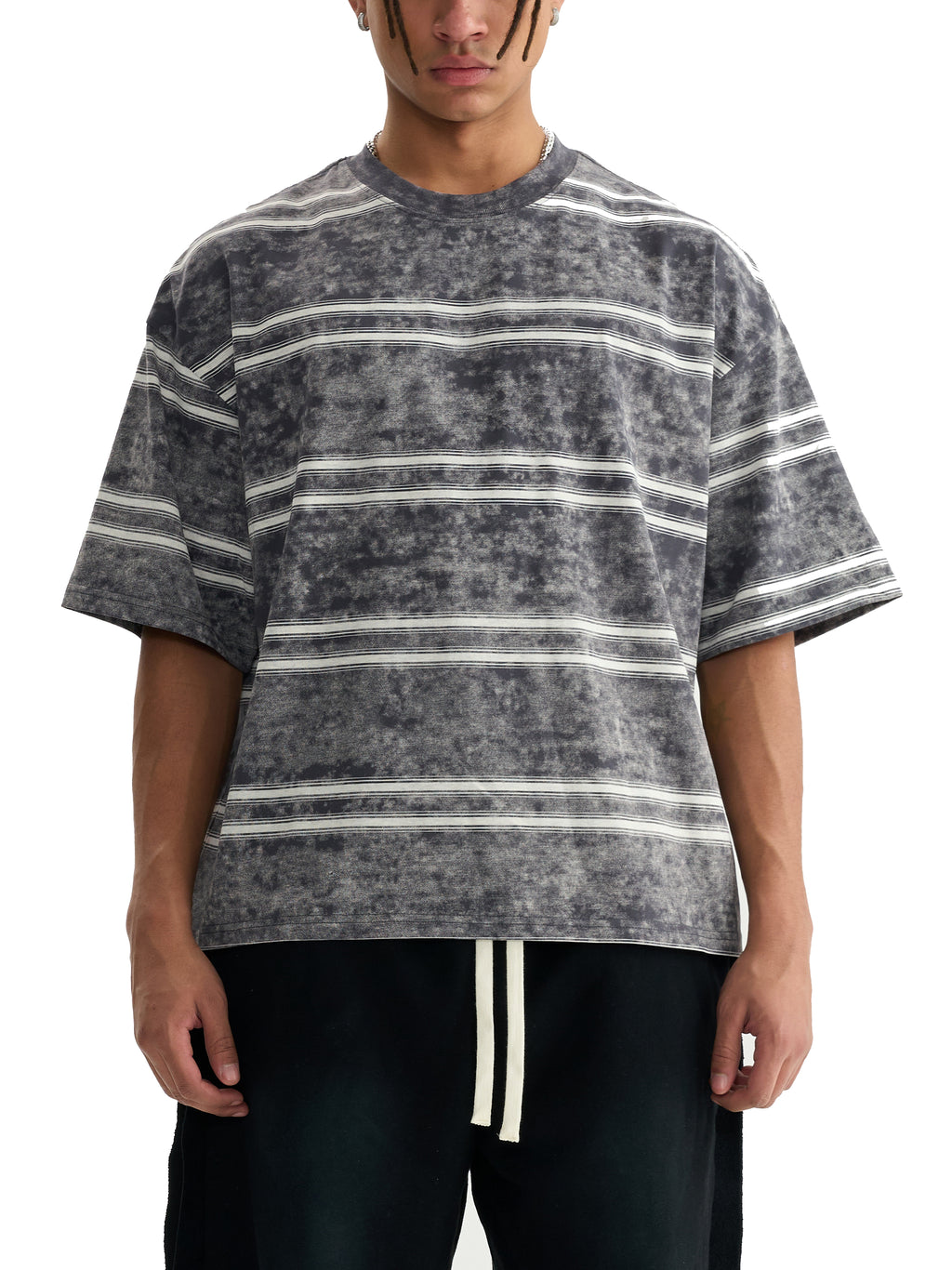 Grind Galore - Boxy Striped T-shirt