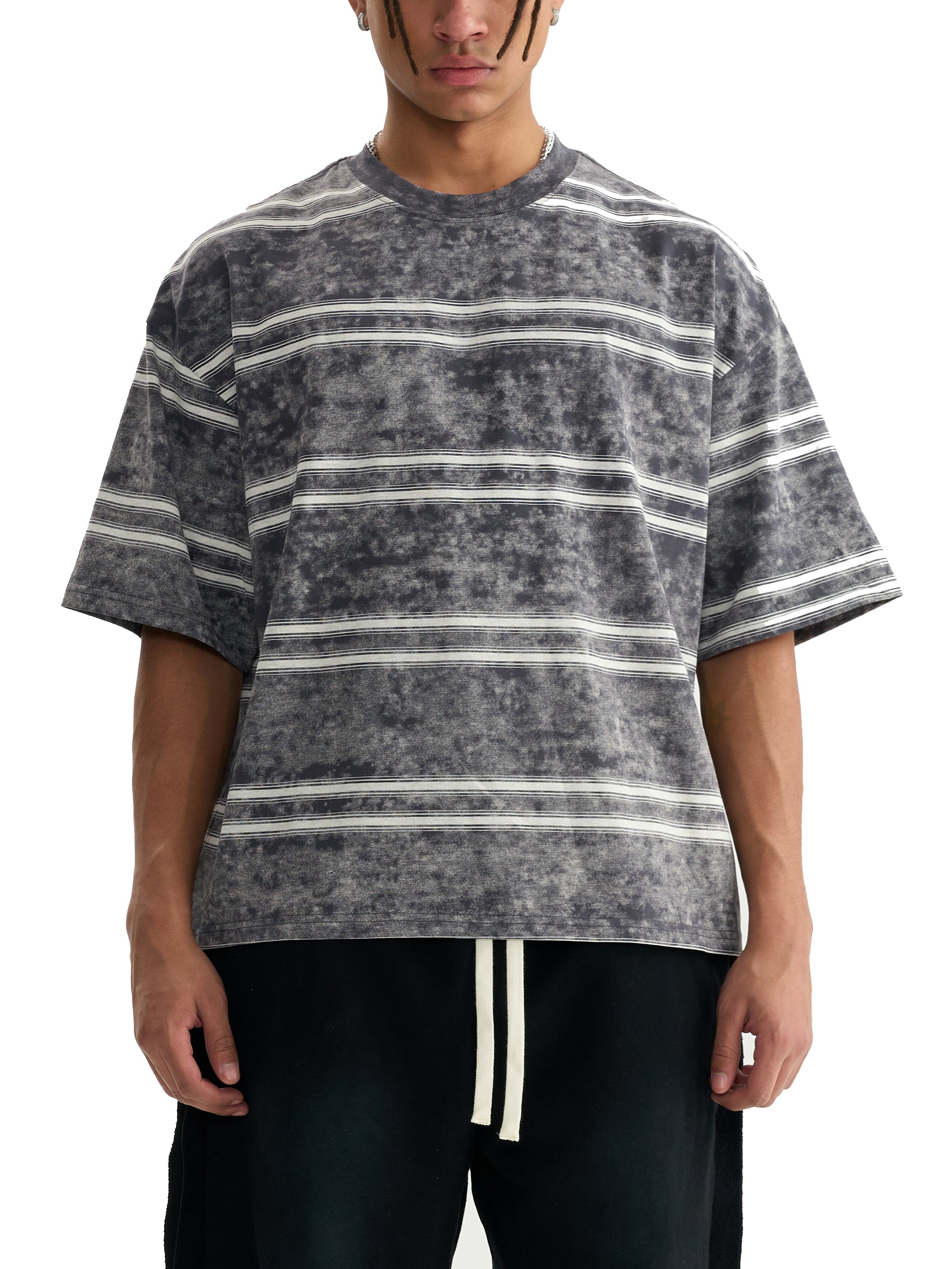 Grind Galore - Boxy Striped T-shirt