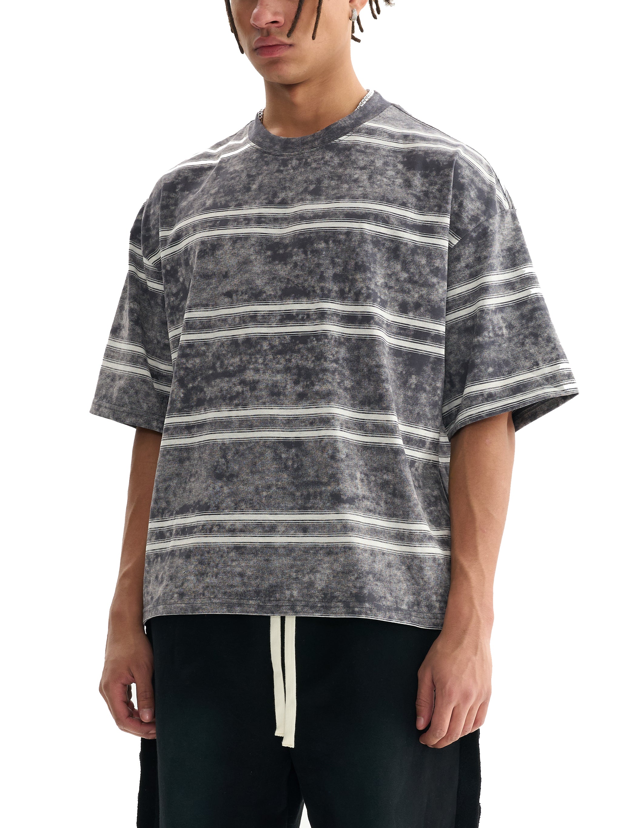 Grind Galore - Boxy Striped T-shirt