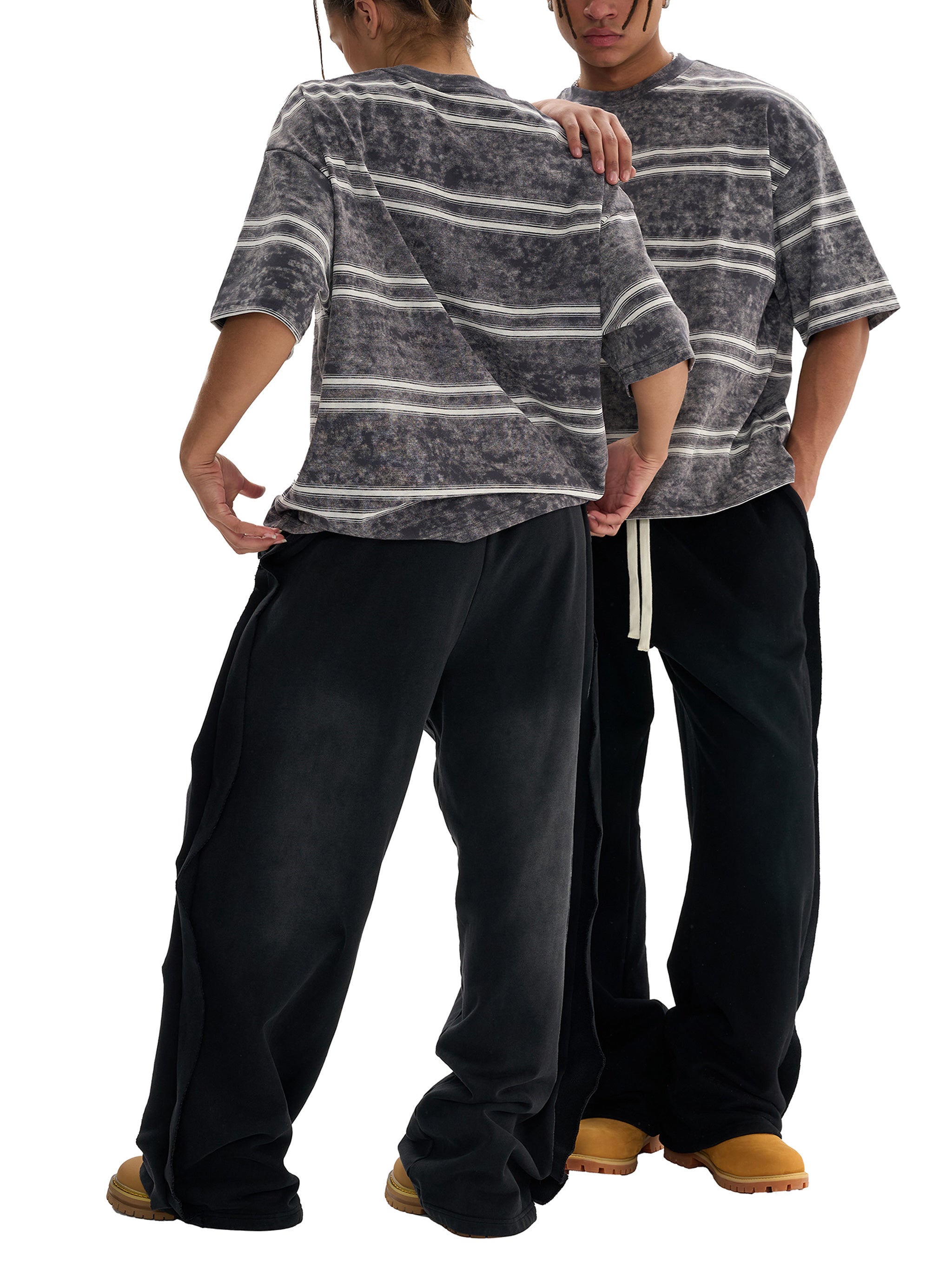 Grind Galore - Boxy Striped T-shirt