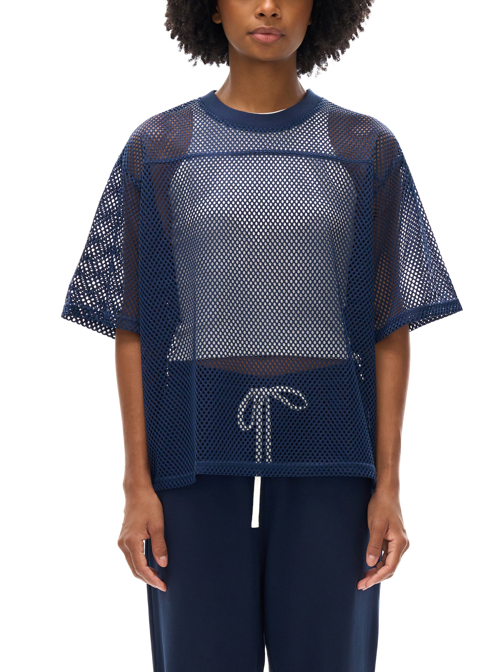 Women’s See-through Boxy Net T-shirt