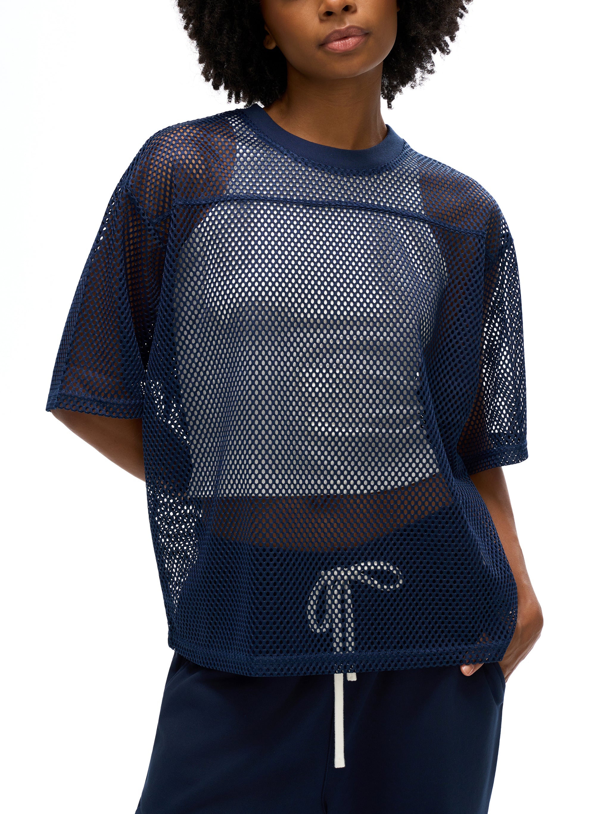 Women’s See-through Boxy Net T-shirt