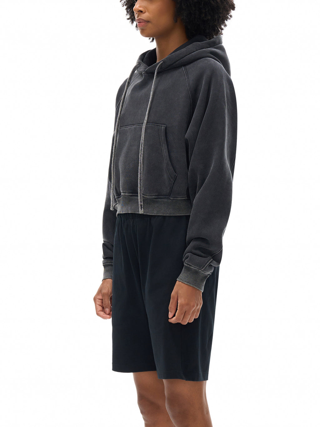 Women’s Snow Washed Cropped Hoodie