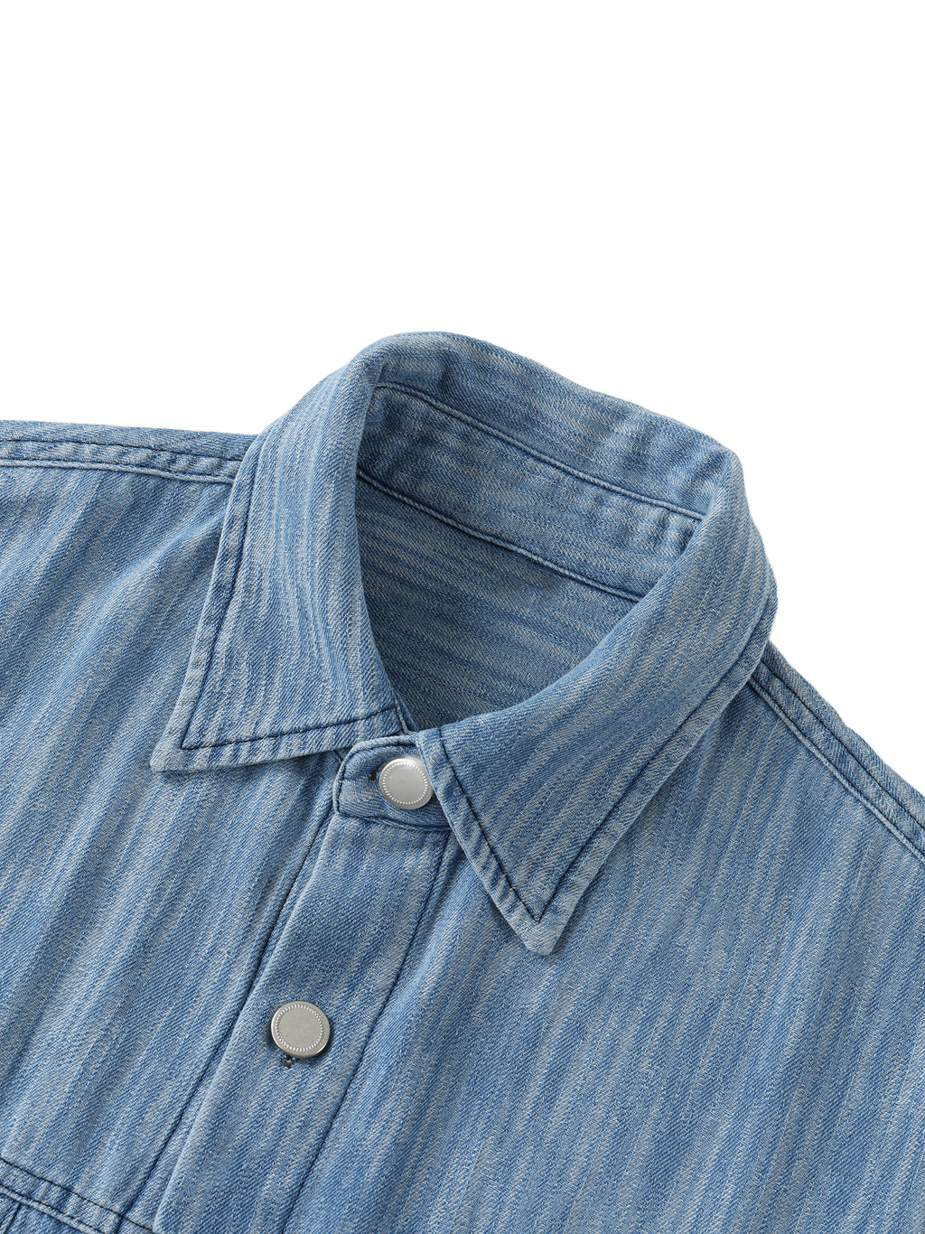 Denim Short-Sleeve Shirt
