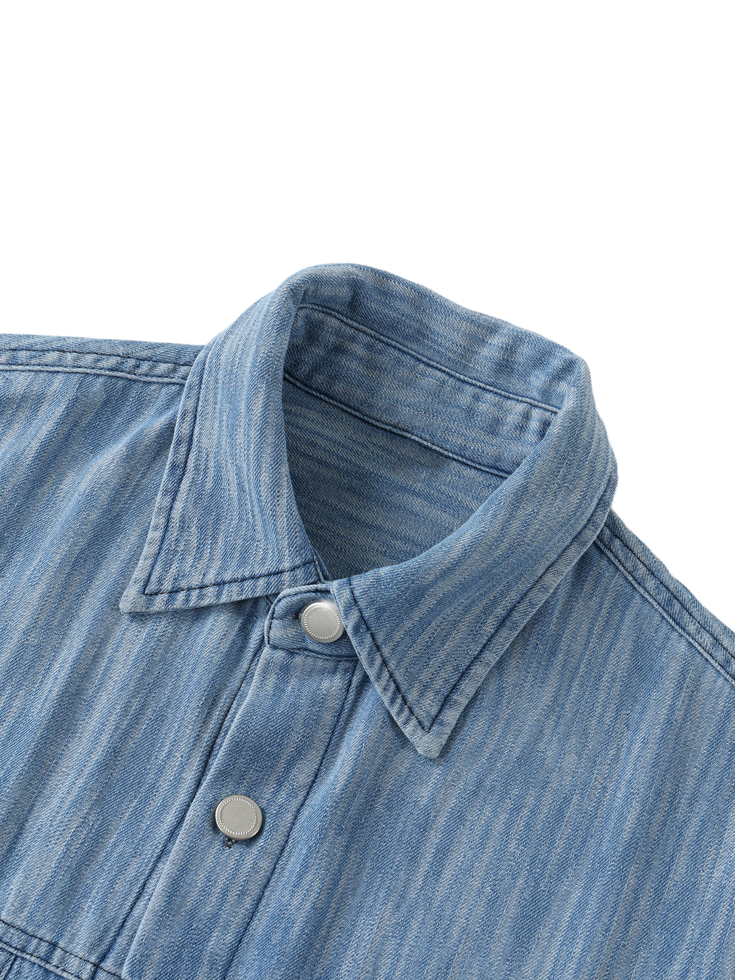Denim Short-Sleeve Shirt