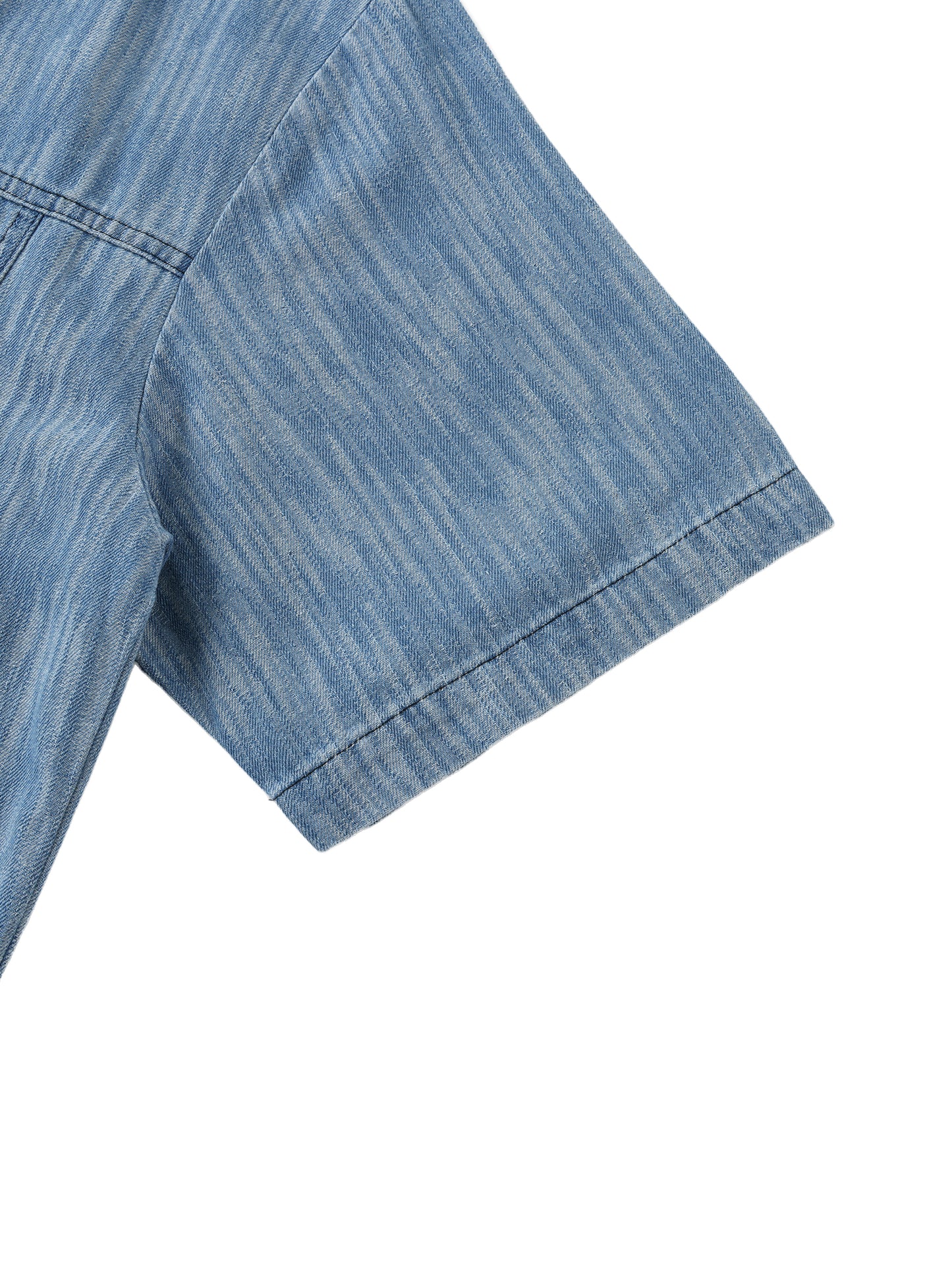 Denim Short-Sleeve Shirt