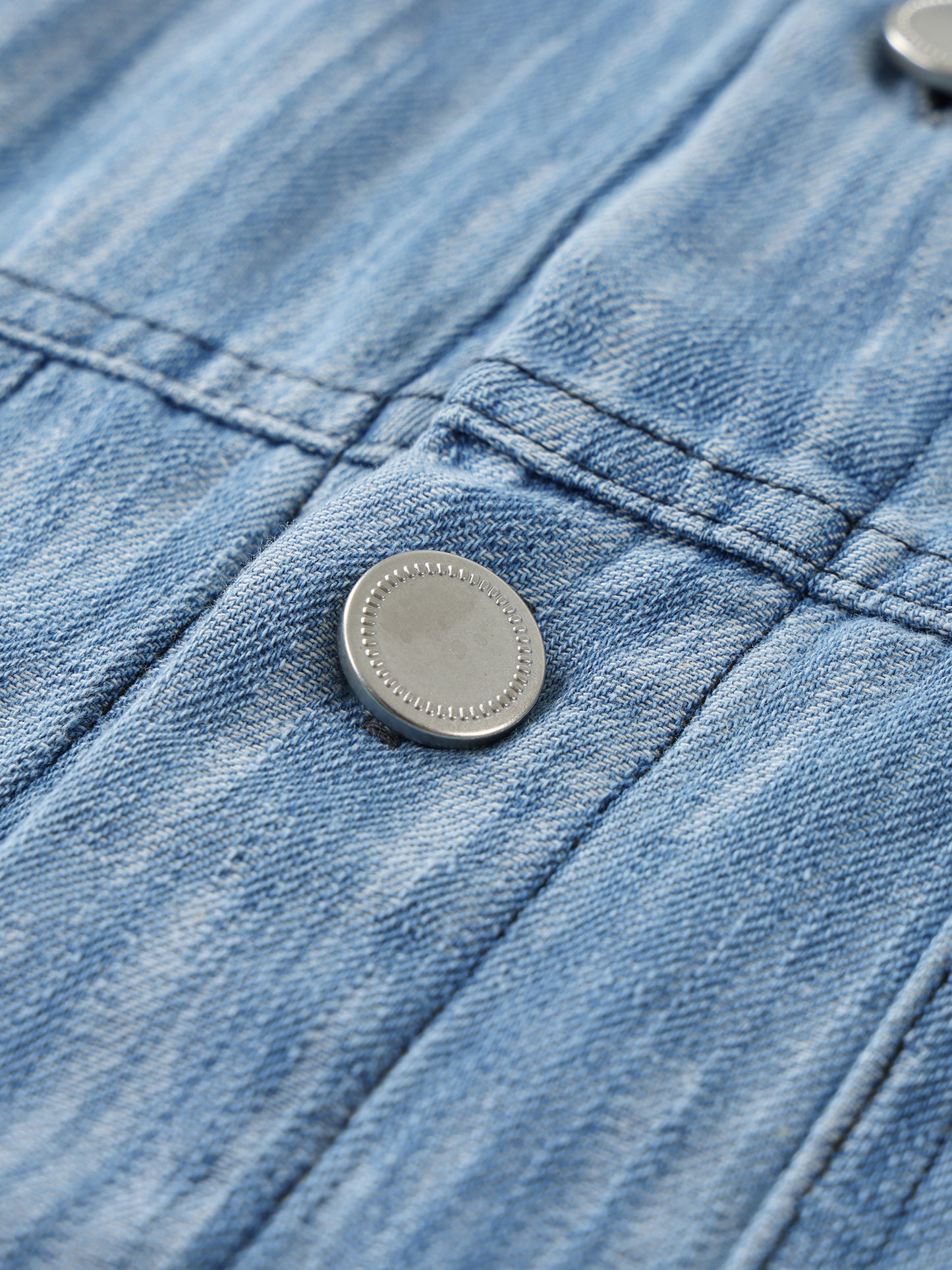 Denim Short-Sleeve Shirt