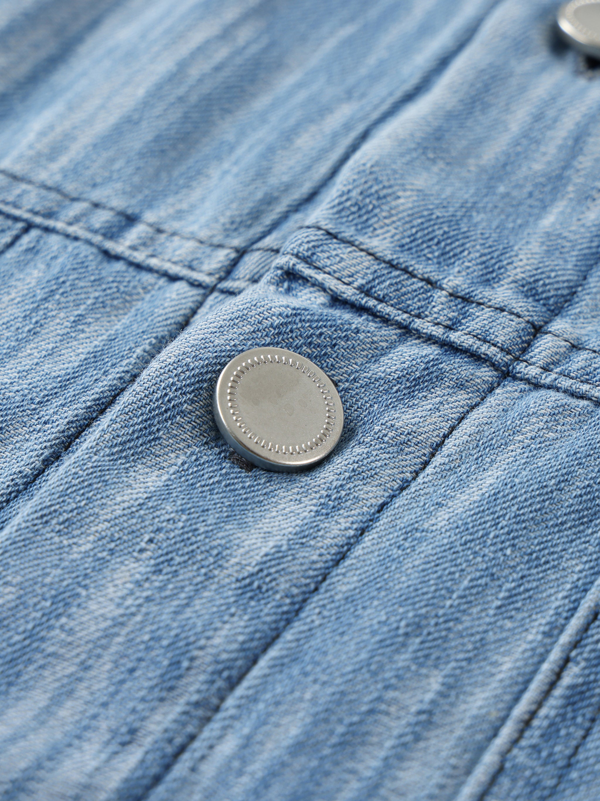 Denim Short-Sleeve Shirt