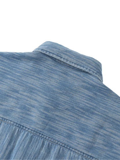 Denim Short-Sleeve Shirt