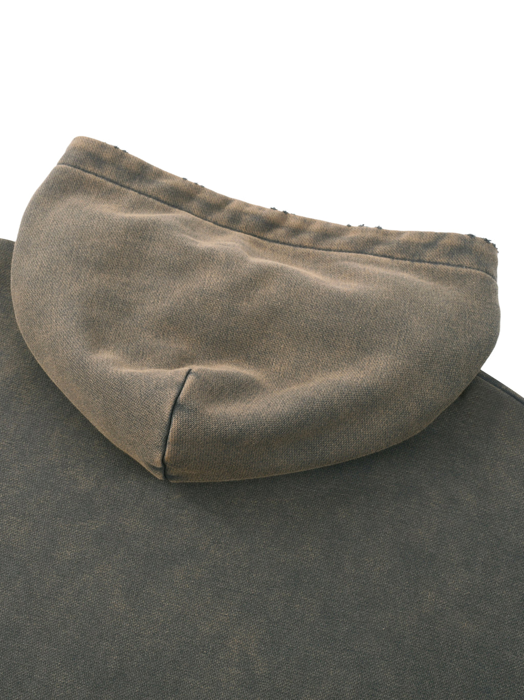 Grind Galore - Vintage Washed Frayed-Hem Hoodie