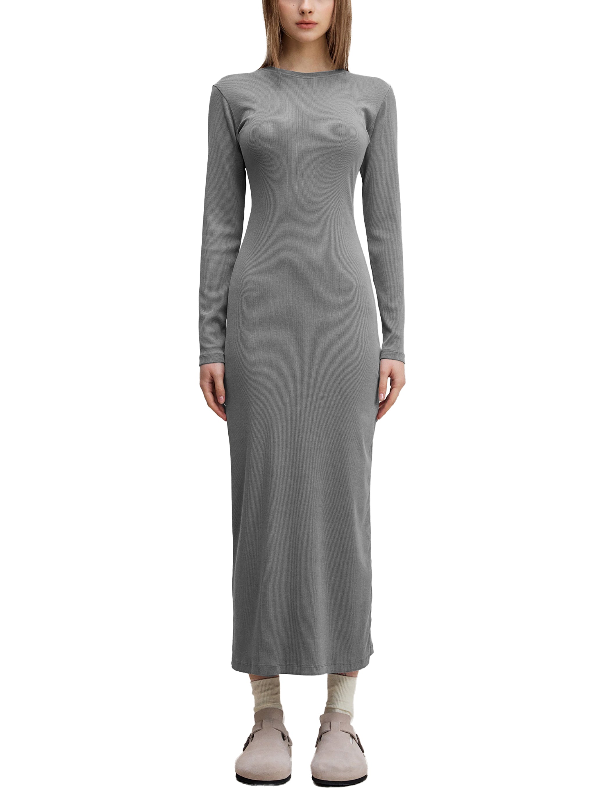 Dyed Washed Slit Maxi Dress