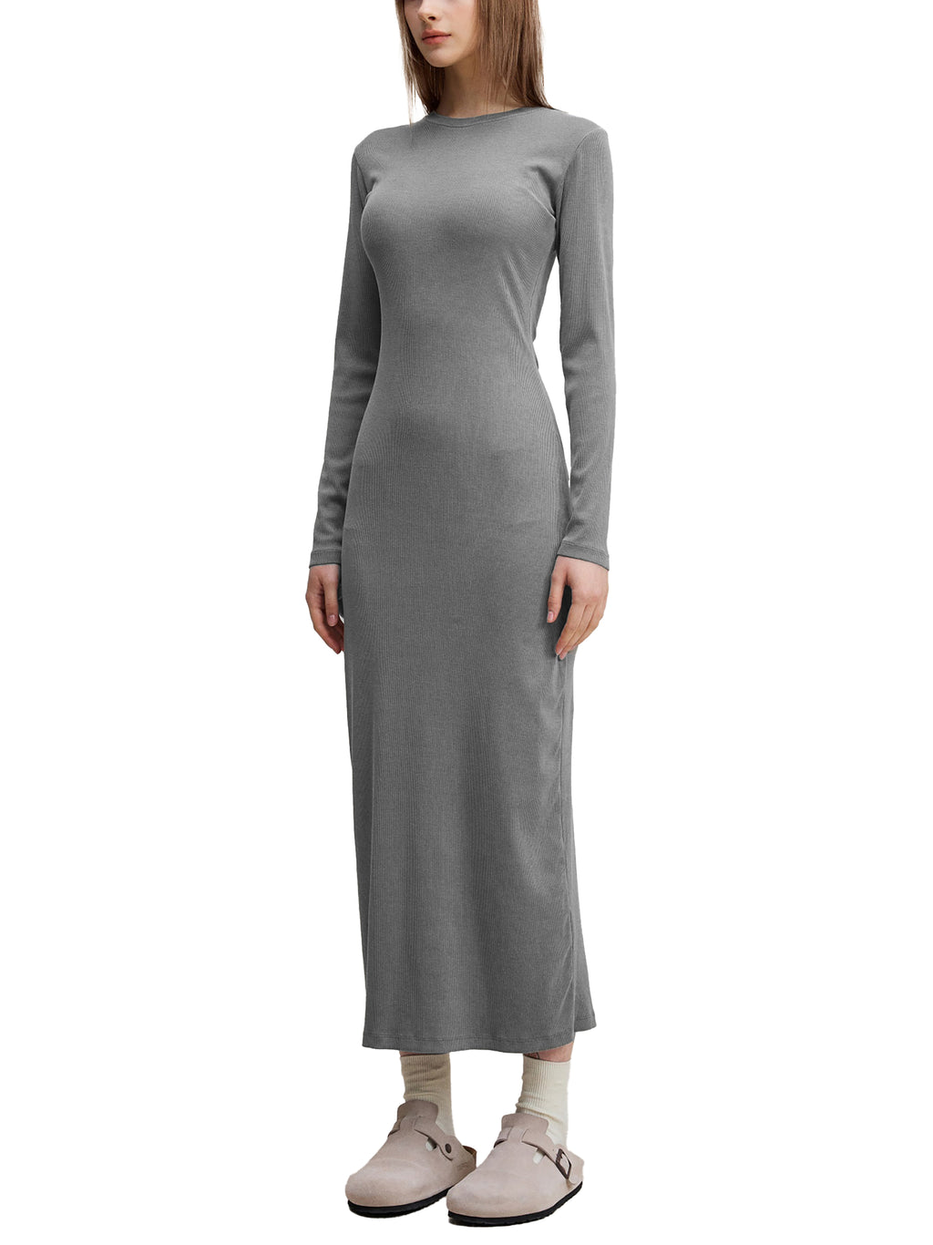 Dyed Washed Slit Maxi Dress