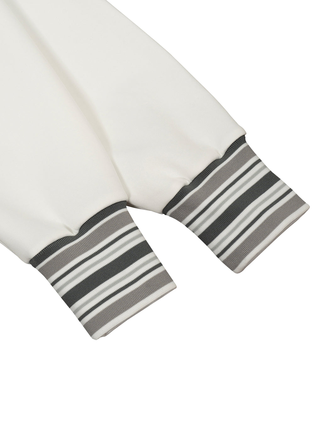 Galore Striped Rib Collar Zip Jacket
