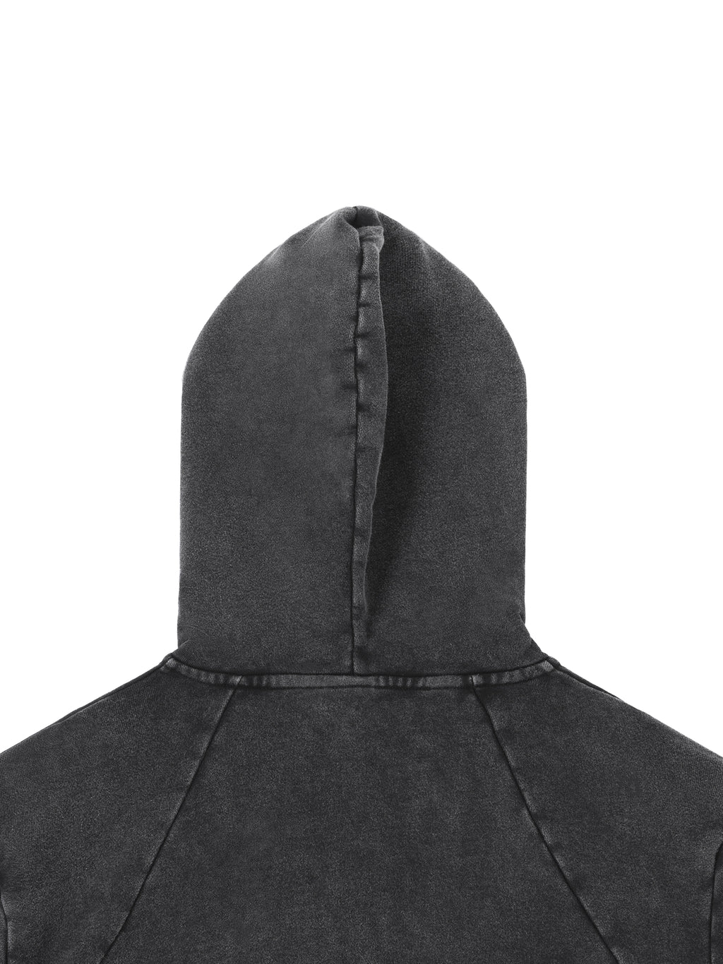 Vintage Washed Raw Edge Hoodie